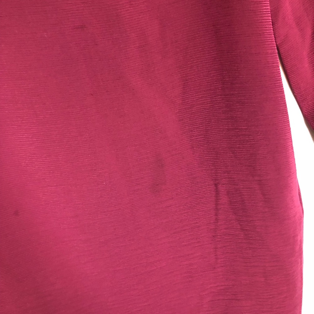 COS Burgundy Long Sleeve Shift Dress - Picture 6 of 7